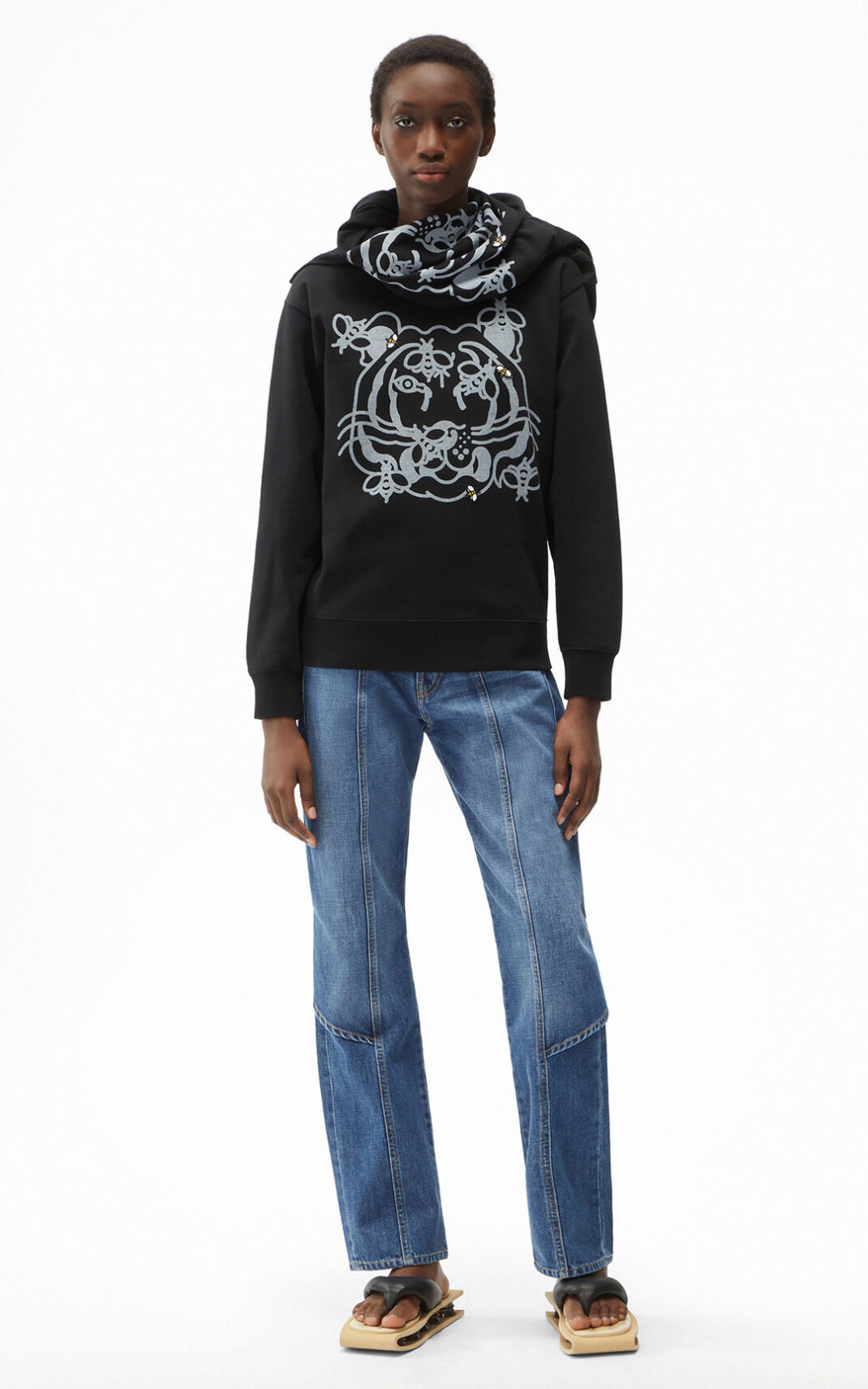 Kenzo Bee a Tiger Sweatshirt Dam | 34957-TOGK